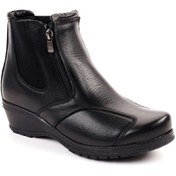 Resim Forelli 25652 (DUDE) Comfort Hakiki Deri Kadın Bot Siyah 