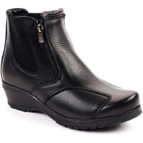Resim Forelli 25652 (DUDE) Comfort Hakiki Deri Kadın Bot Siyah 