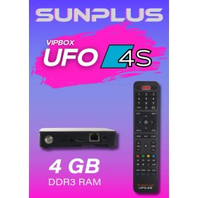Resim Sunplus Vıpbox Ufo 4s linux taban Uydu Alıcısı 4GB DDR3 RAM 
