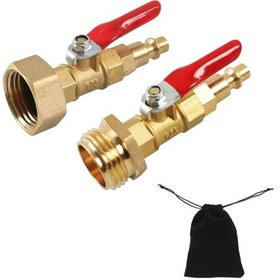 Resim Sones A6863 Rv Dişi + Erkek 1/4 Süzgeç Bağlantı Adaptörü Saklama Çantalı 