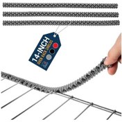 Resim Elmpaly 3 Adet Gri 14 Inç Izgara Kenar Koruyucu Yüksek Isıya Dayanıklı Yanık Önleyici Kolay Kurulum 