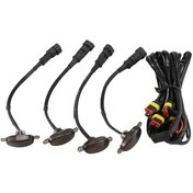 Resim 4x Raptor Stili Füme Lens Amber Led Ön Izgara Gündüz Farları 