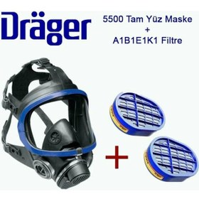 Resim X-Plore 5500 Epdm/Pc Tam Yüz Maske + 6738816 X-Plore A1B1E1K1 Fil 