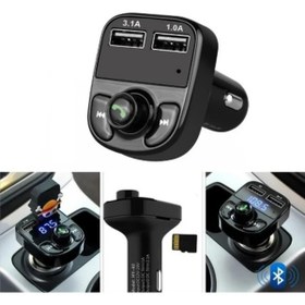 Resim Genel Markalar Araç Içi Bluetooth Mp3 Çalar & Şarj Aleti X8 (fm Verici) 
