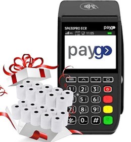 Resim Paygo SP630 Pro ECR 4G Yeni Nesil Yazar Kasa POS Mobil ve 20 Rulo 