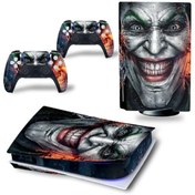 Resim cosy home gift Joker Kahkaha Playstation 5 Standart Disk Edition Sticker Kaplama Seti 