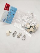 Resim Klinkshop 15 Mm Çıtçıt- Bej Boyalı Kapaklı Klikıt- 25 Adet 