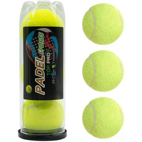 Resim Jeehugo 3 Adet Padel Tenis Topu - Kauçuk Ve Yün Malzeme, 137-147cm Atlama Yüksekliği, 65-66mm Çapı 