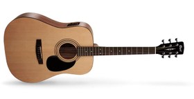 Resim Cort AD810E-OPW Elektro Akustik Gitar | Çantalı Open Pore - Walnut 