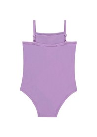 Resim Uv Korumalı Askılı Mayo Kız Bebek Yüzücü Mayo 5108 Lila Lila 