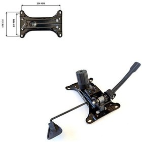 Resim Ofis Koltuğu İçin Çift Kol Metal Şase Tilt Mekanizma 15x25cm 