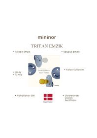 Resim Mininor Kauçuk Emzik 0+ Ay - Soft Rabbit - Bej 