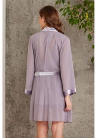 Resim Pierre Cardin 4800 Kadın Dantelli Kadife Tulum Sabahlık Takım-royal ROYAL 