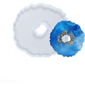 Resim Epoksi Silikon Kalıp Dalgalı Ortası Delik Model 13.2 Cm 
