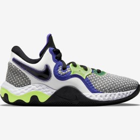 Resim Nike Renew Elevate II Unisex Beyaz-Lacivert Basketbol Ayakkabısı 
