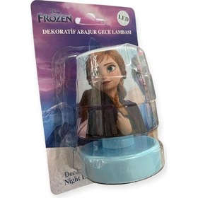 Resim Nisa Luce Lisanslı Led Mini Abajur Karlar Ülkesi 2x1,5 Ledli Pilli Gece Lambası 