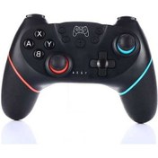 Resim Bloomnest Pc Bluetooth Titreşimli 6 Eksenli Jiroskop Hızlandırıcılı Kablosuz Oyun Kumandası Sol Mavi 