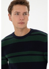 Resim U.S. Polo Assn. Erkek Regular Fit Bisiklet Yaka Lacivert Kazak 50314952-VR033 
