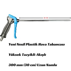 Resim Normadia Yüksek Akışlı Uzun Namlu Plastik Hava Tabancası 30 Cm, Güçlü ve Dayanıklı 