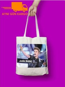 Resim Justin Bieber Bez Çanta Aynı Gün Ücretsiz Kargo Çok Renkli 