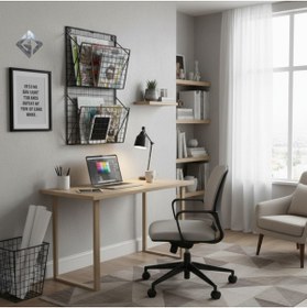 Resim GO DEKOR Metat YENİ İskandinav 2 Gözlü Kitaplık/Dergilik/Gazetelik 60X30 