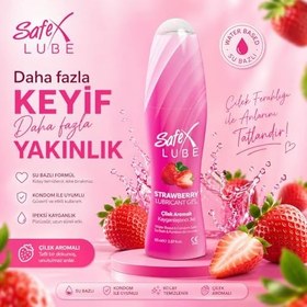 Resim Safex Lube Kayganlaştırıcı Jel Çilekli 