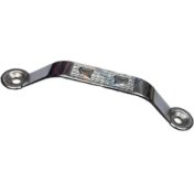 Resim Buğz Dekoratif Zamak Kulp Dıştan - 64MM, Nikel, 100 Adet 