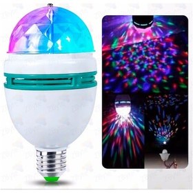 Resim Led Disko Lamba Dönebilen Işıklı Parti Disco Lambası Çok Renkli 