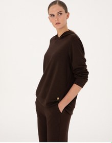 Resim Pierre Cardin Kadın Kahverengi Sweatshirt 50314972-vr029 Kahverengi 