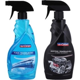Resim Wörf 2'li Oto Bakım & Temizlik Seti - Motor Temizleyici ve Cam Temizleyici 