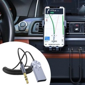 Resim Buffer Buffer® Araba Için Bluetooth Aux Alıcısı Wireless Araç Kiti 