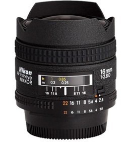 Resim Nikon Nikon 16mm f/2.8D Balıkgözü Lens 