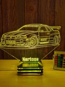 Resim Lamp Nissan Skyline, Fast and Furious, Personalized 3D Lamp 