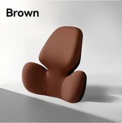 Resim Willowhaven Ergonomik Bel Desteği Yastığı Hafızalı Köpük Ayarlanabilir Kayışlar Kahverengi 1 Adet 