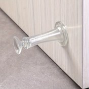 Resim 1 adet/3 adet Sıkıştırma Gerektirmeyen Kapı Durdurucu, Banyo Yatak Odası için Çarpışma Önleyici Kapı Durdurucu, Sessiz Kalma için Kauçuk Kapı Durdurucu 