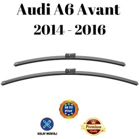 Resim Audi A6 Avant 2014 2015 2016 Uyumlu Araca Özel Ön Cam Muz Tipi Silecek Süpürgesi Takımı 65/53cm 2li Set Silbak 