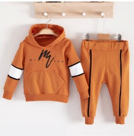 Resim 3-18 Ay Erkek Bebek Takımı Mini Zeo 2'li Kahverengi Kahverengi 