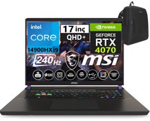 Resim Msı Vector 17 Hx Intel I9-14900HX 96GB Ddr5 4tb SSD 8GB\u002FRTX4070 WINDOWS11PRO 17\ 240HZ Qhd+ Taşınabilir Bilgisayar A14VGG-229TRW60+WEBLEGELSINÇANTA 