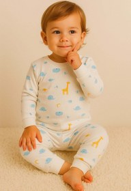 Resim aden kids %100 pamuk çocuk alt üst pijama takımı 