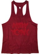 Resim BLUU Newyorkstr Fitness Gym Tank Top Sporcu Atleti 