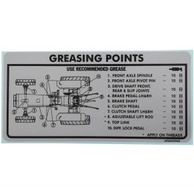 Resim AGCO Yağlama Etiketi - Massey Ferguson / Fendt / Valtra | ACP0369990 