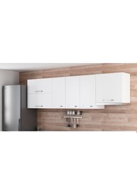 Resim Minar 260 Cm Mutfak Dolabı Beyaz 260-B5-Üst Modül Beyaz 