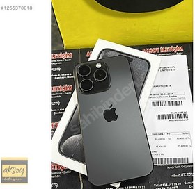 Resim Apple iPhone 15 Pro İkinci El TR | 1 TB | Siyah 
