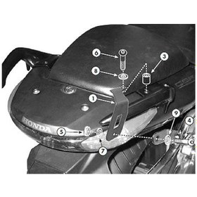 Resim KAPPA KLX174KIT HONDA CBF 500-600-1000 YAN ÇANTA TASIYICI BAGLANTI KITI 