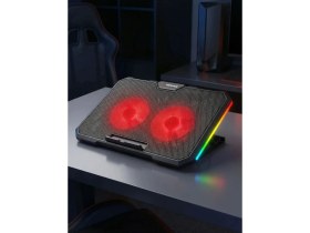 Resim Addison Rampage AD-RC12 Siyah 2 Fanlı 15"-17" Notebook Soğutucu Stand USB Bağlantılı Dayanıklı Yapı 