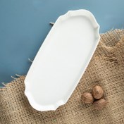 Resim Aryıldız Lunar Kare Oval Zeytin Servis Tabağı 20 cm 