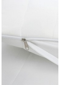 Resim Yastık Alezi Seti Pamuklu Kapitone Sıvı Geçirmez 2 Li Yastık Koruyucu Beyaz Beyaz 