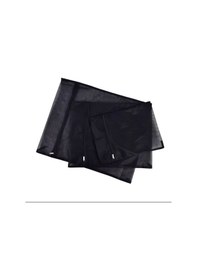 Resim Malzek 3 Adet Siyah Çamaşır Yıkama Filesi Renkli Fermuarlı Çok Renkli 