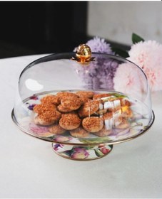 Resim Miss Betty Rose Deluxe Emaye Ayaklı 30 Cm Kek Fanusu 16895-07 30 Cm 