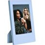 Resim Fujifilm Instax Mini Film Uyumlu Klasik Mavi Fotoğraf Çerçevesi 